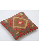 Pillows 1' 5" X 1' 5" Hand-Woven Wool Pillow 1' 5" X 1' 5" (43 X 43) / Multi / Multi