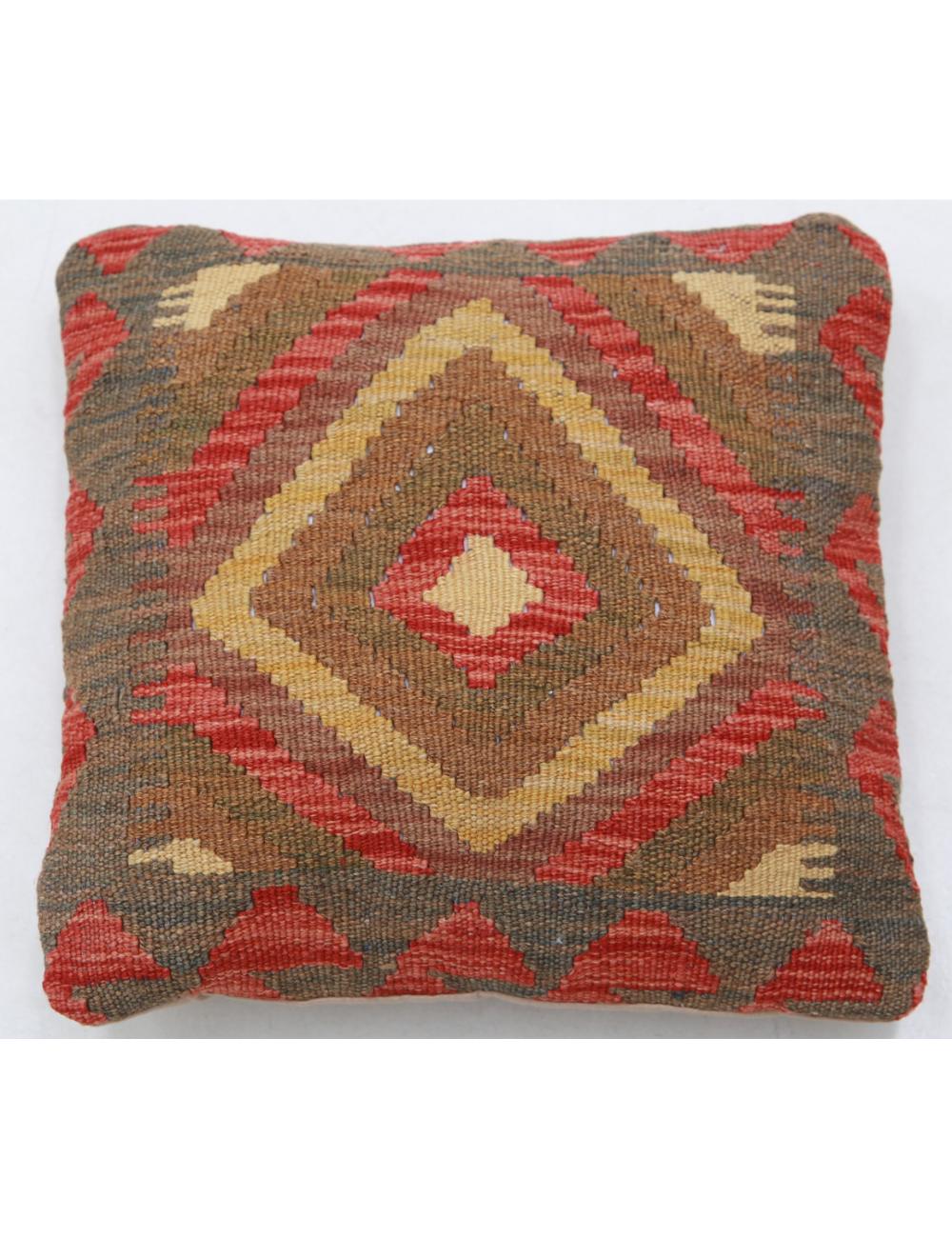 Pillows 1' 5" X 1' 5" Hand-Woven Wool Pillow 1' 5" X 1' 5" (43 X 43) / Multi / Multi