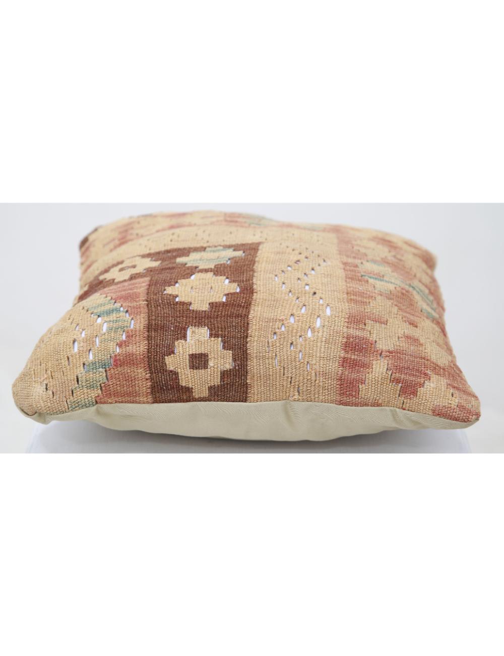 Pillows 1' 5" X 1' 5" Hand-Woven Wool Pillow 1' 5" X 1' 5" (43 X 43) / Multi / Multi