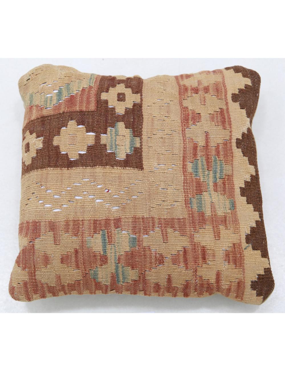 Pillows 1' 5" X 1' 5" Hand-Woven Wool Pillow 1' 5" X 1' 5" (43 X 43) / Multi / Multi