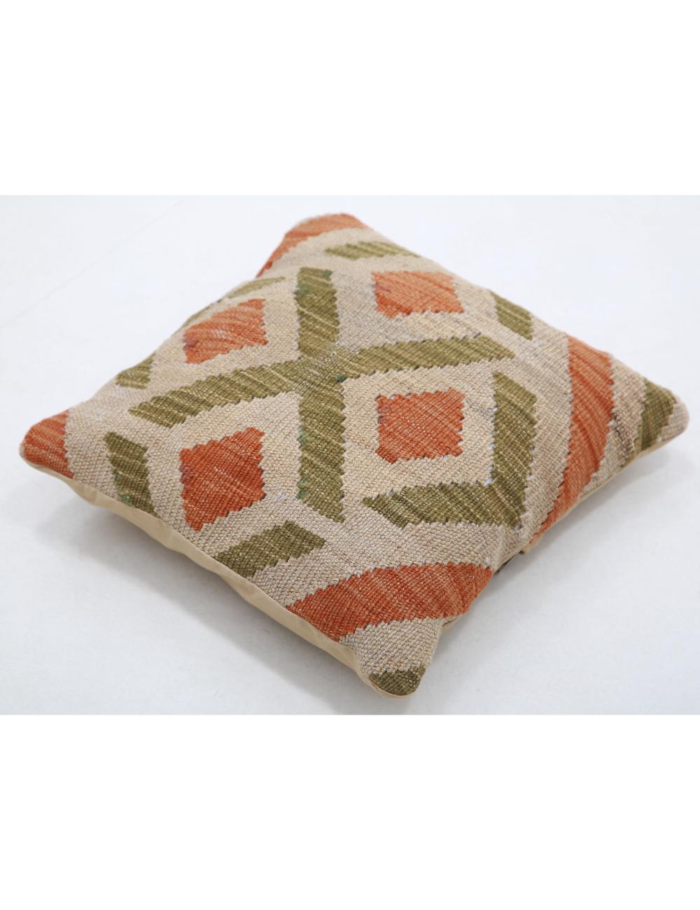 Pillows 1' 5" X 1' 5" Hand-Woven Wool Pillow 1' 5" X 1' 5" (43 X 43) / Multi / Multi