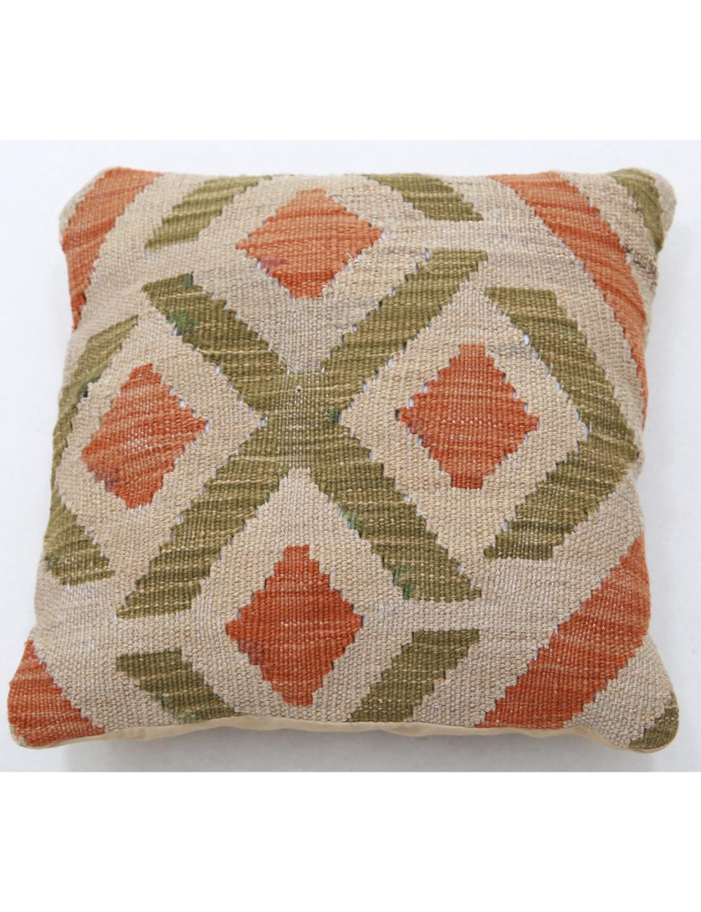 Pillows 1' 5" X 1' 5" Hand-Woven Wool Pillow 1' 5" X 1' 5" (43 X 43) / Multi / Multi