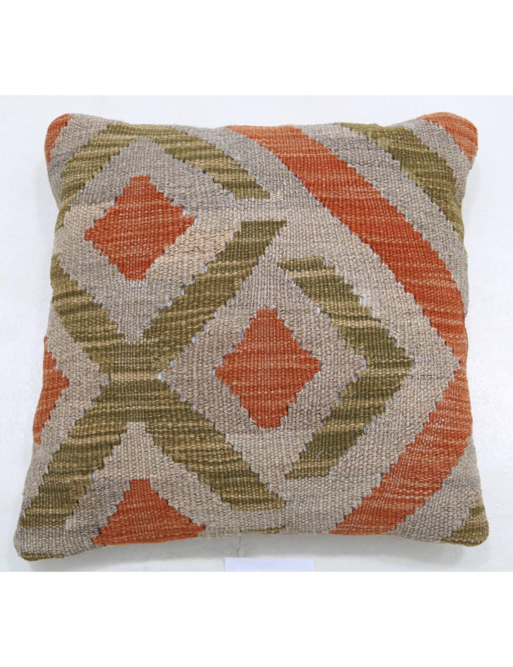 Pillows 1' 5" X 1' 5" Hand-Woven Wool Pillow 1' 5" X 1' 5" (43 X 43) / Multi / Multi