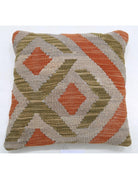 Pillows 1' 5" X 1' 5" Hand-Woven Wool Pillow 1' 5" X 1' 5" (43 X 43) / Multi / Multi