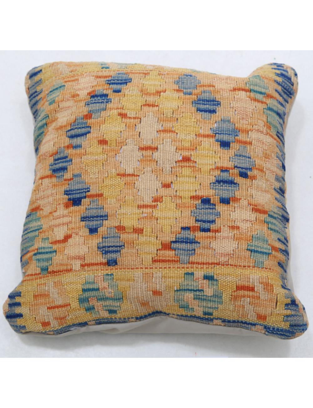 Pillows 1' 5" X 1' 5" Hand-Woven Wool Pillow 1' 5" X 1' 5" (43 X 43) / Multi / Multi