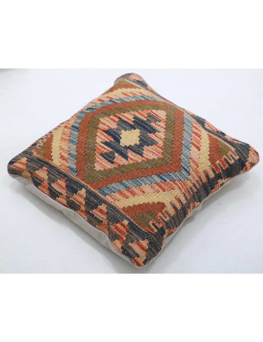 Pillows 1' 5" X 1' 5" Hand-Woven Wool Pillow 1' 5" X 1' 5" (43 X 43) / Multi / Multi