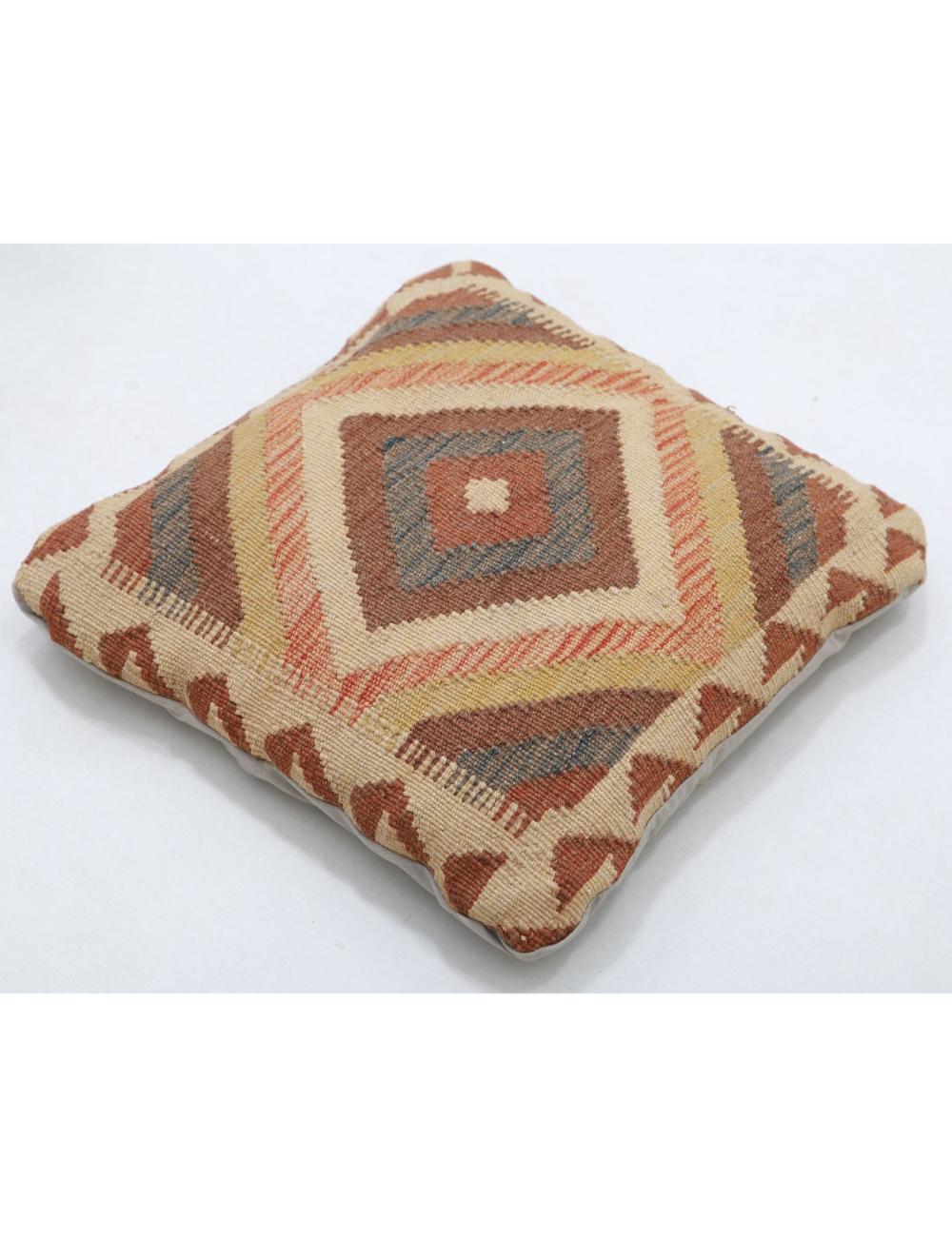 Pillows 1' 5" X 1' 5" Hand-Woven Wool Pillow 1' 5" X 1' 5" (43 X 43) / Multi / Multi