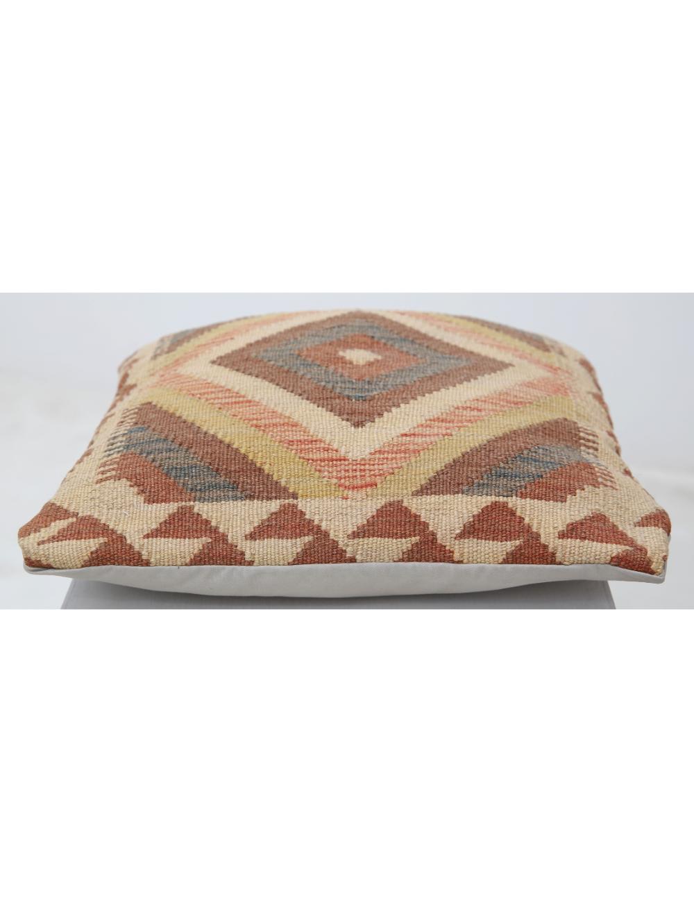 Pillows 1' 5" X 1' 5" Hand-Woven Wool Pillow 1' 5" X 1' 5" (43 X 43) / Multi / Multi