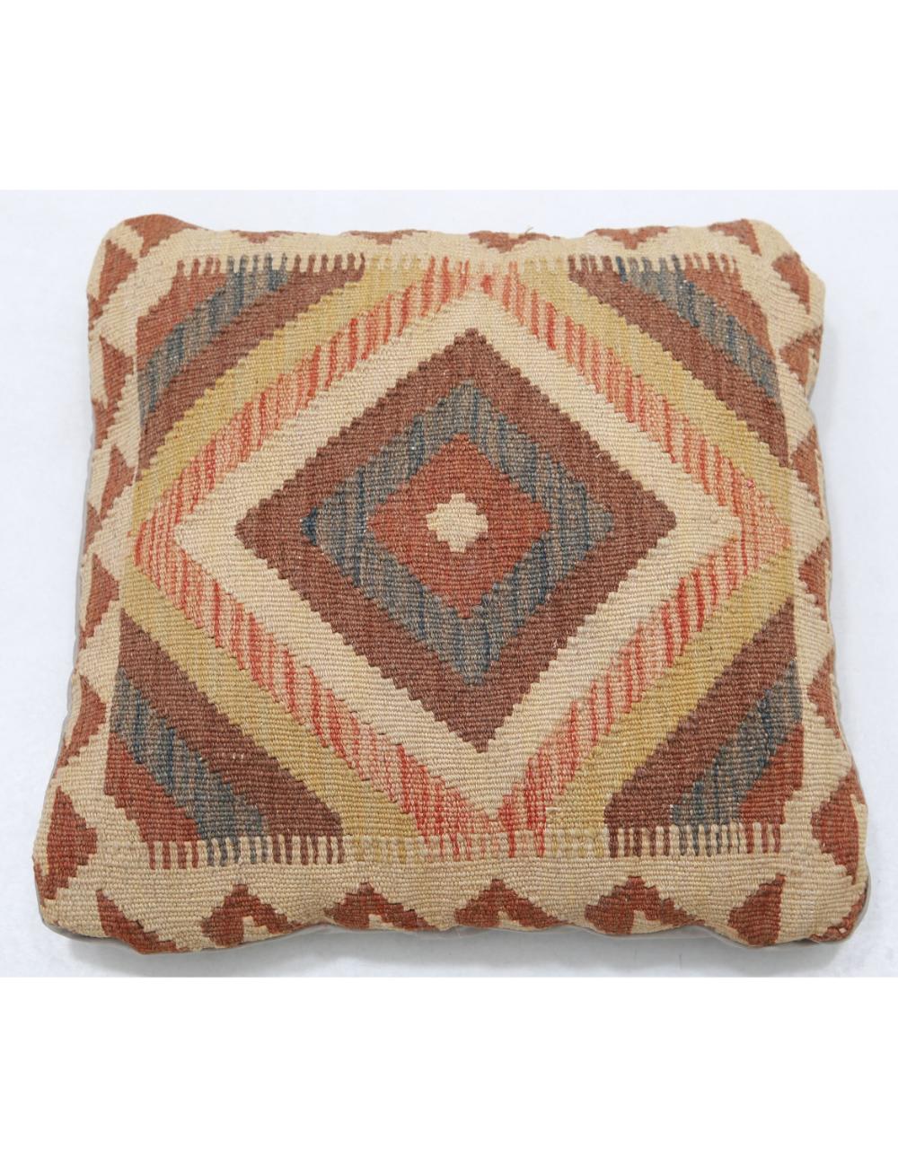 Pillows 1' 5" X 1' 5" Hand-Woven Wool Pillow 1' 5" X 1' 5" (43 X 43) / Multi / Multi