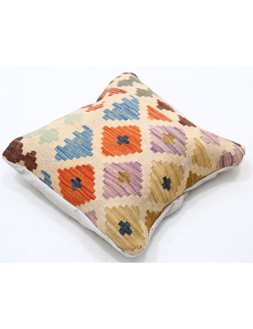 Pillows 1' 5" X 1' 5" Hand-Woven Wool Pillow 1' 5" X 1' 5" (43 X 43) / Multi / Multi