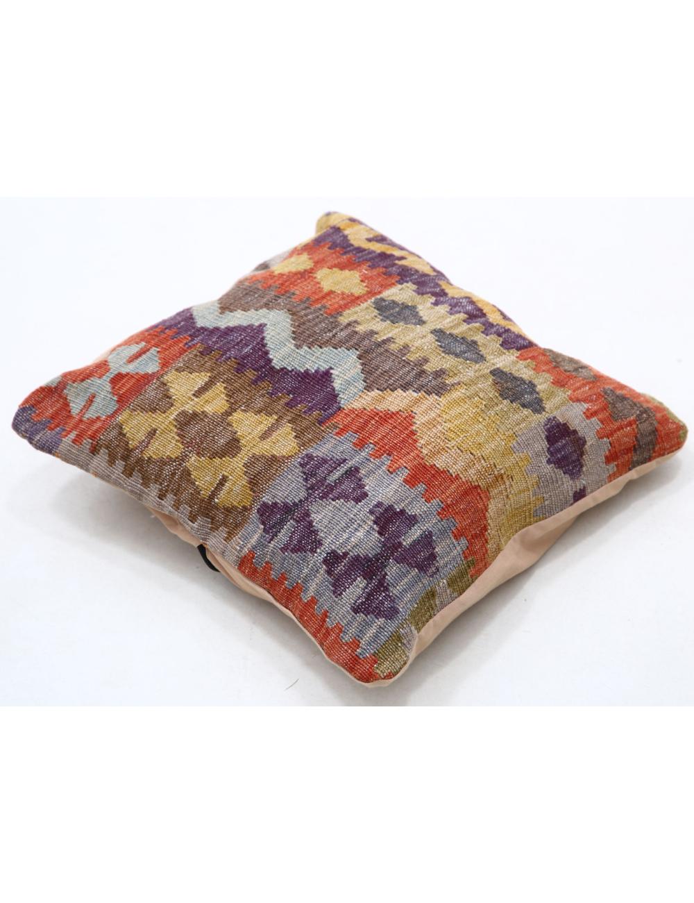 Pillows 1' 5" X 1' 5" Hand-Woven Wool Pillow 1' 5" X 1' 5" (43 X 43) / Multi / Multi