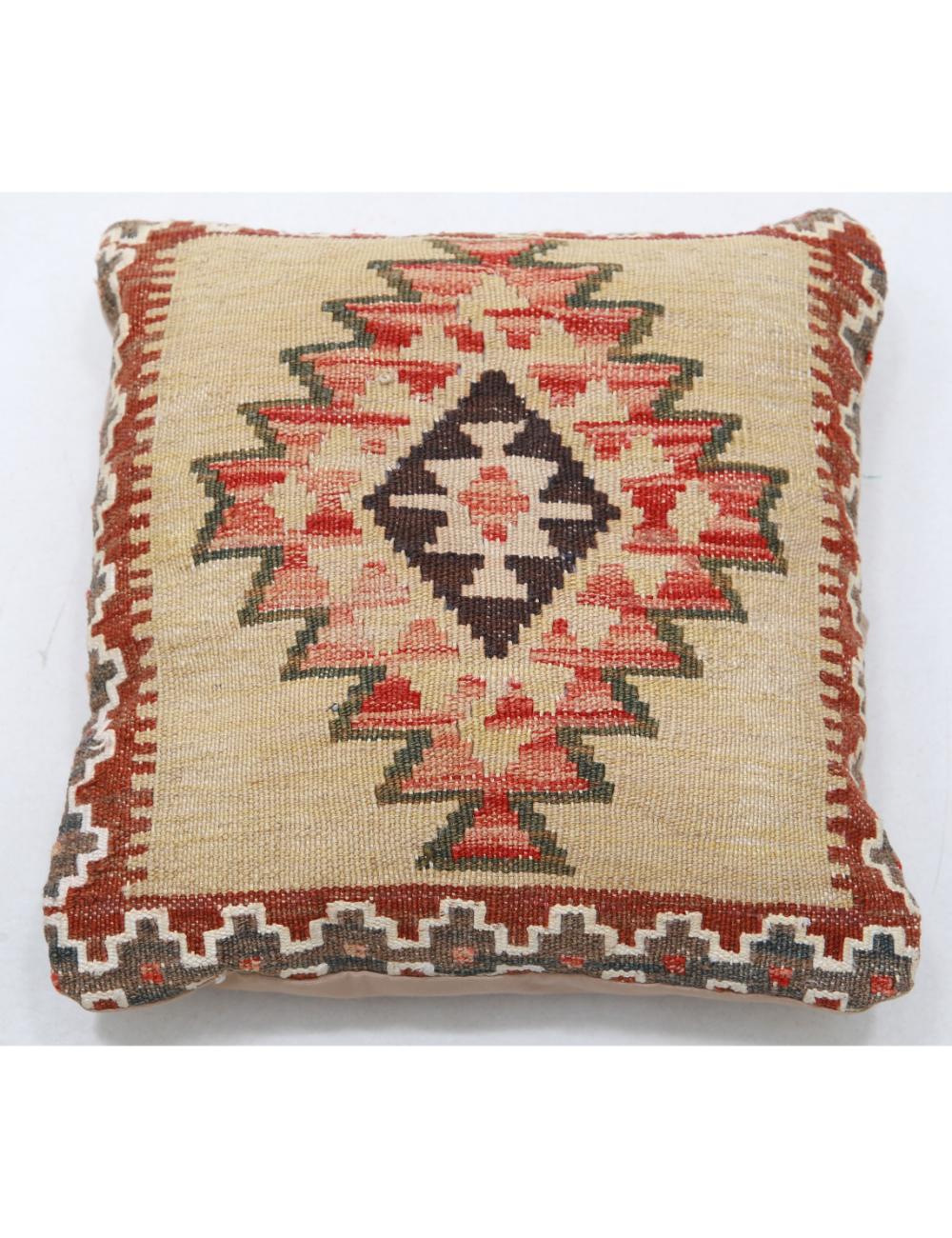 Pillows 1' 5" X 1' 5" Hand-Woven Wool Pillow 1' 5" X 1' 5" (43 X 43) / Multi / Multi