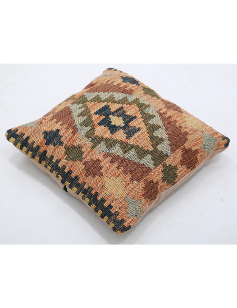 Pillows 1' 5" X 1' 5" Hand-Woven Wool Pillow 1' 5" X 1' 5" (43 X 43) / Multi / Multi