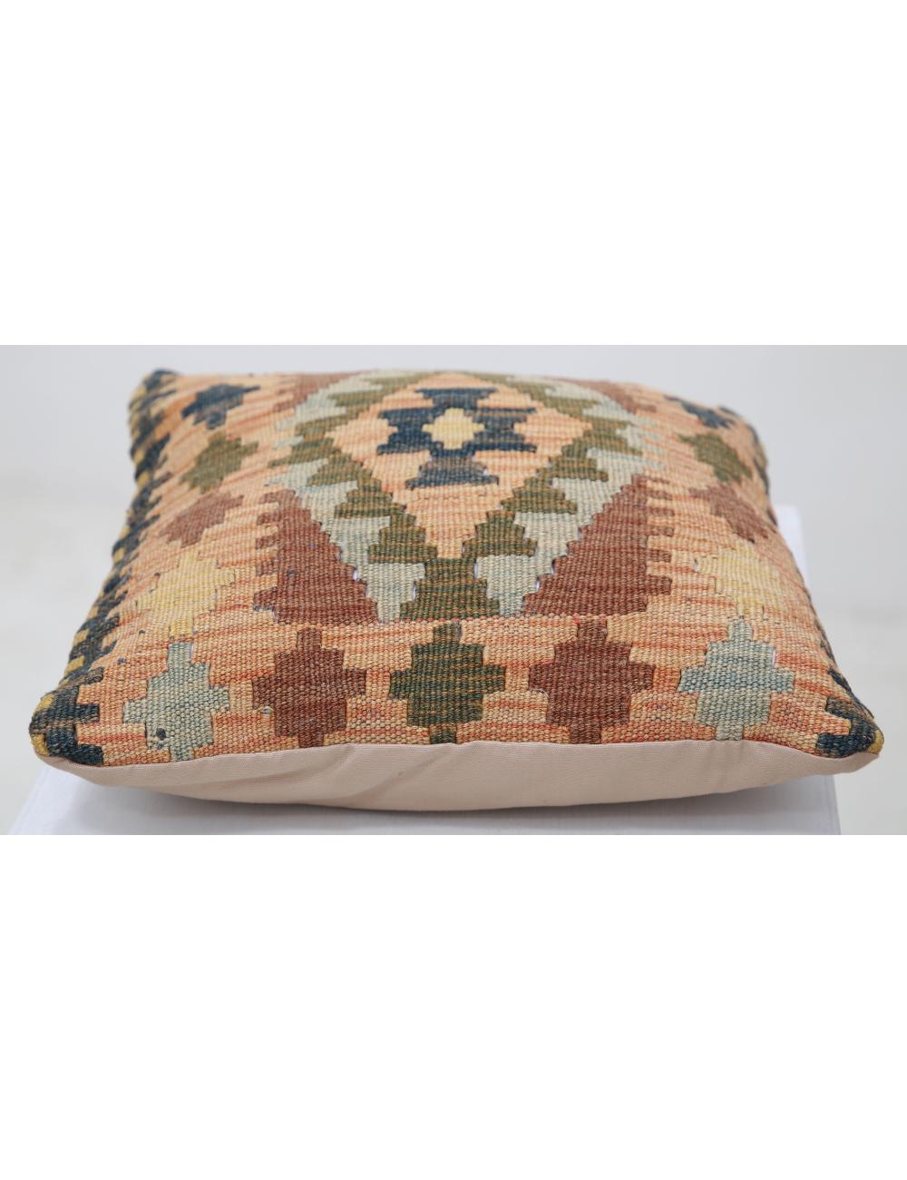 Pillows 1' 5" X 1' 5" Hand-Woven Wool Pillow 1' 5" X 1' 5" (43 X 43) / Multi / Multi