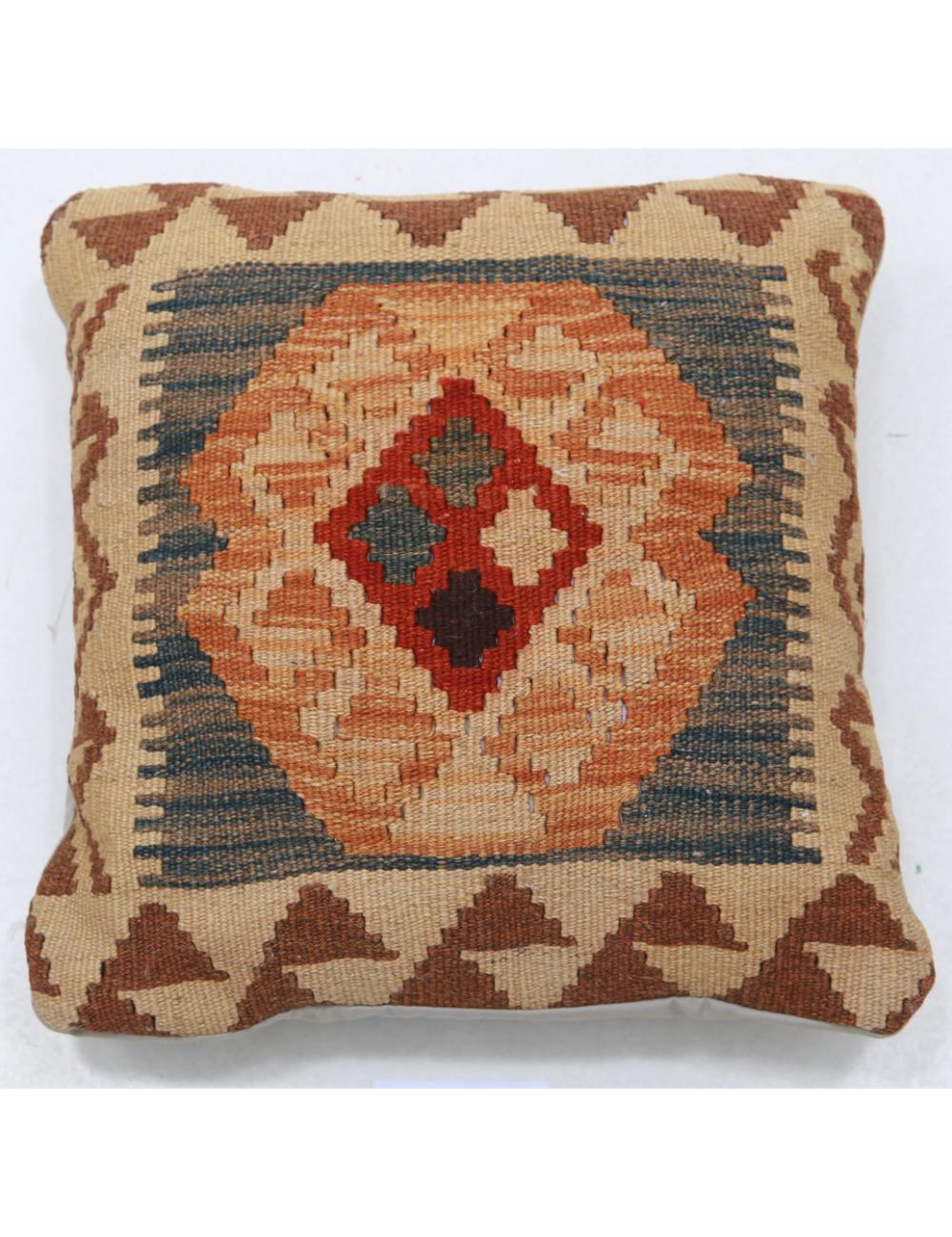 Pillows 1' 5" X 1' 5" Hand-Woven Wool Pillow 1' 5" X 1' 5" (43 X 43) / Multi / Multi