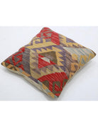 Pillows 1' 5" X 1' 5" Hand-Woven Wool Pillow 1' 5" X 1' 5" (43 X 43) / Multi / Multi