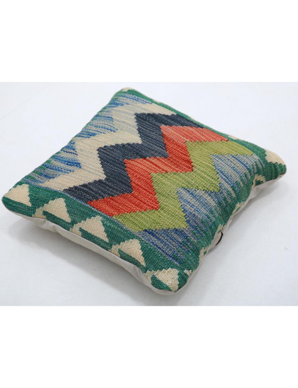 Pillows 1' 5" X 1' 5" Hand-Woven Wool Pillow 1' 5" X 1' 5" (43 X 43) / Multi / Multi