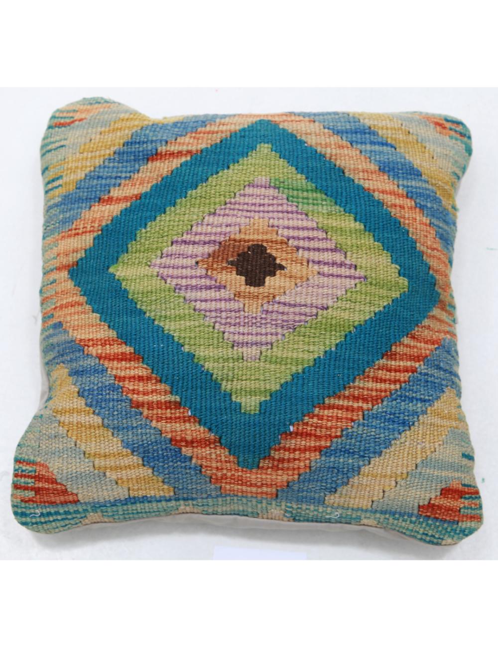 Pillows 1' 5" X 1' 5" Hand-Woven Wool Pillow 1' 5" X 1' 5" (43 X 43) / Multi / Multi