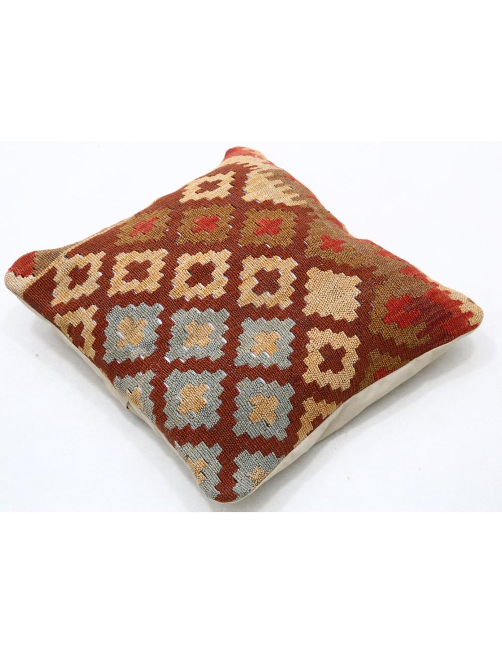 Pillows 1' 5" X 1' 5" Hand-Woven Wool Pillow 1' 5" X 1' 5" (43 X 43) / Multi / Multi