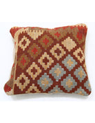 Pillows 1' 5" X 1' 5" Hand-Woven Wool Pillow 1' 5" X 1' 5" (43 X 43) / Multi / Multi