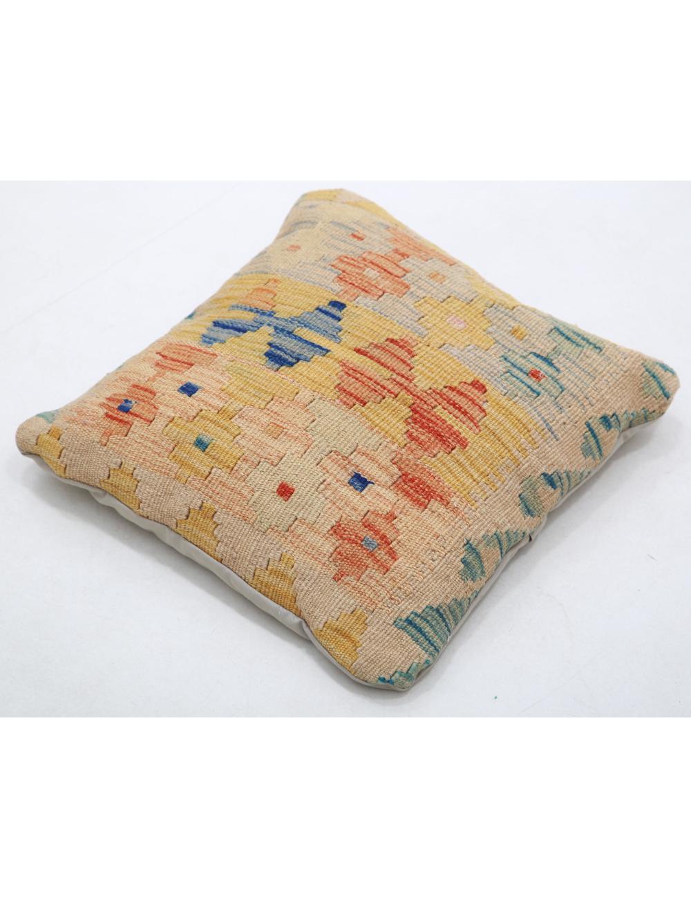 Pillows 1' 5" X 1' 5" Hand-Woven Wool Pillow 1' 5" X 1' 5" (43 X 43) / Multi / Multi