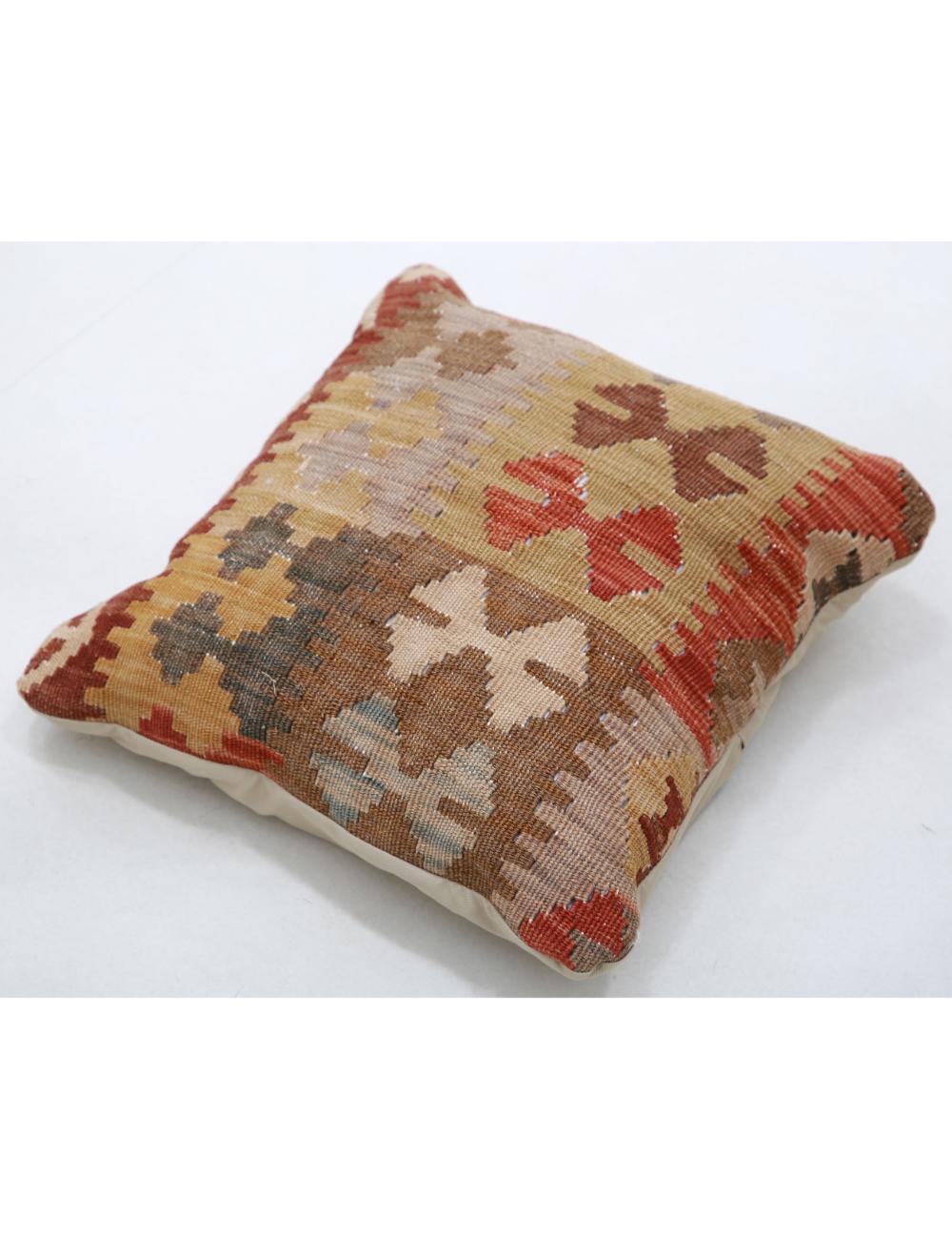 Pillows 1' 5" X 1' 5" Hand-Woven Wool Pillow 1' 5" X 1' 5" (43 X 43) / Multi / Multi