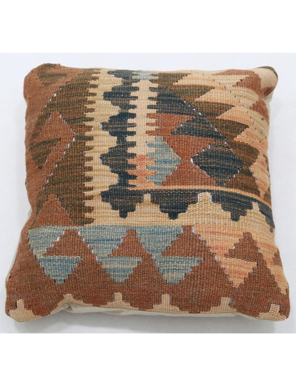 Pillows 1' 5" X 1' 5" Hand-Woven Wool Pillow 1' 5" X 1' 5" (43 X 43) / Multi / Multi