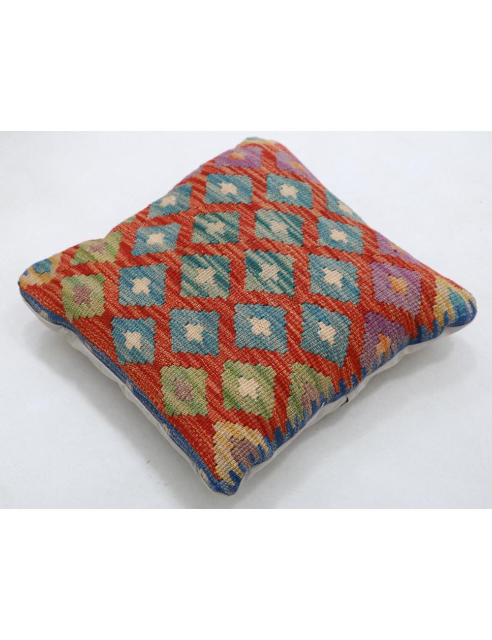 Pillows 1' 5" X 1' 5" Hand-Woven Wool Pillow 1' 5" X 1' 5" (43 X 43) / Multi / Multi