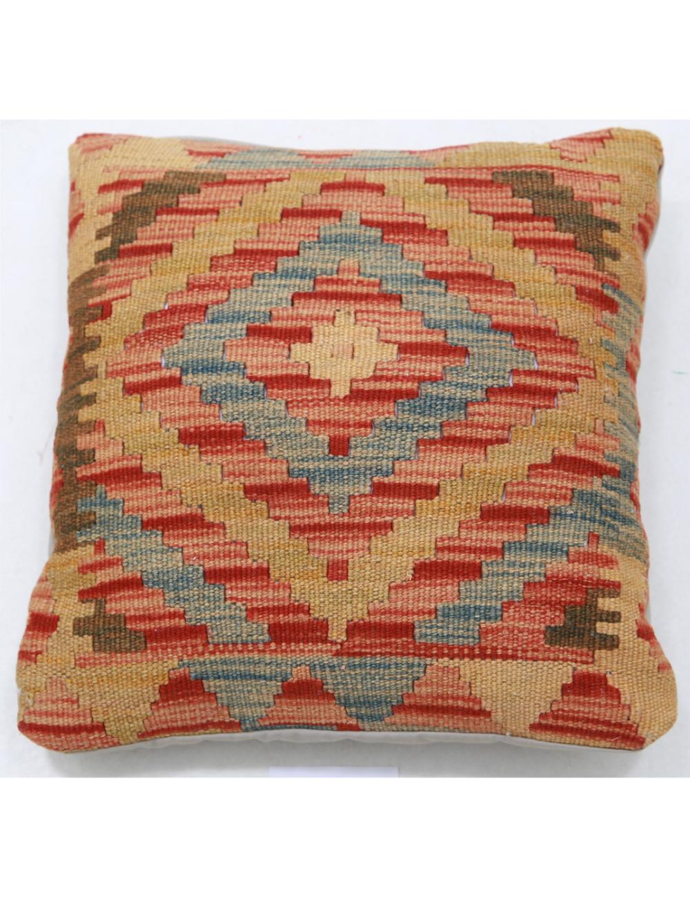 Pillows 1' 5" X 1' 5" Hand-Woven Wool Pillow 1' 5" X 1' 5" (43 X 43) / Multi / Multi