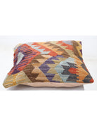 Pillows 1' 5" X 1' 5" Hand-Woven Wool Pillow 1' 5" X 1' 5" (43 X 43) / Multi / Multi