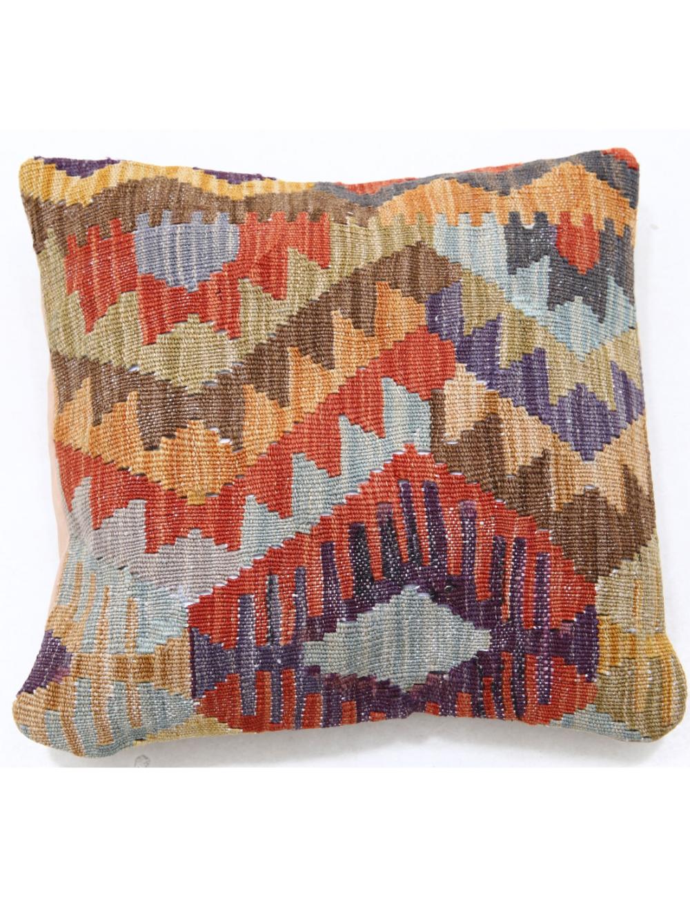 Pillows 1' 5" X 1' 5" Hand-Woven Wool Pillow 1' 5" X 1' 5" (43 X 43) / Multi / Multi