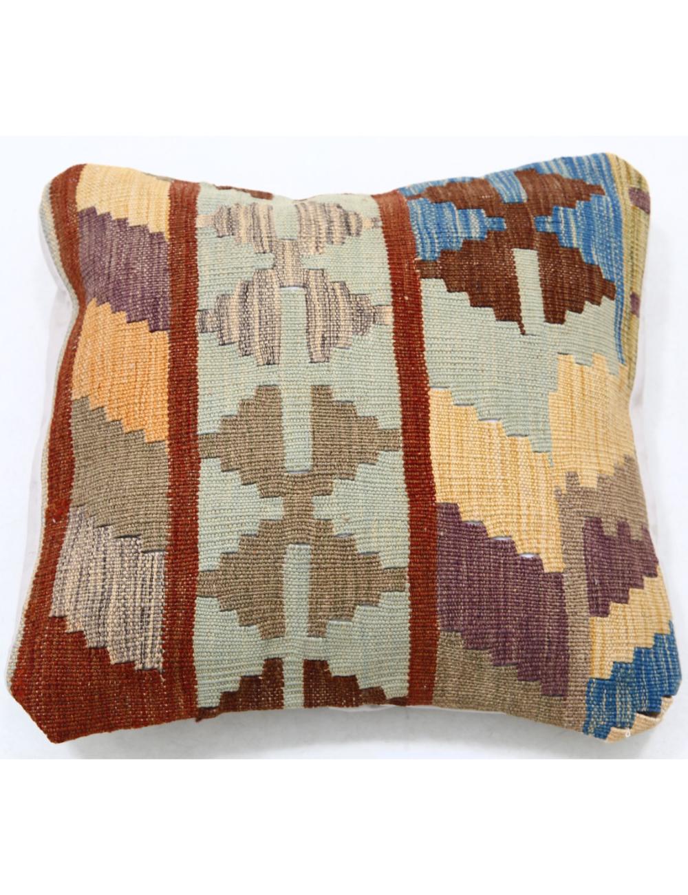 Pillows 1' 5" X 1' 5" Hand-Woven Wool Pillow 1' 5" X 1' 5" (43 X 43) / Multi / Multi