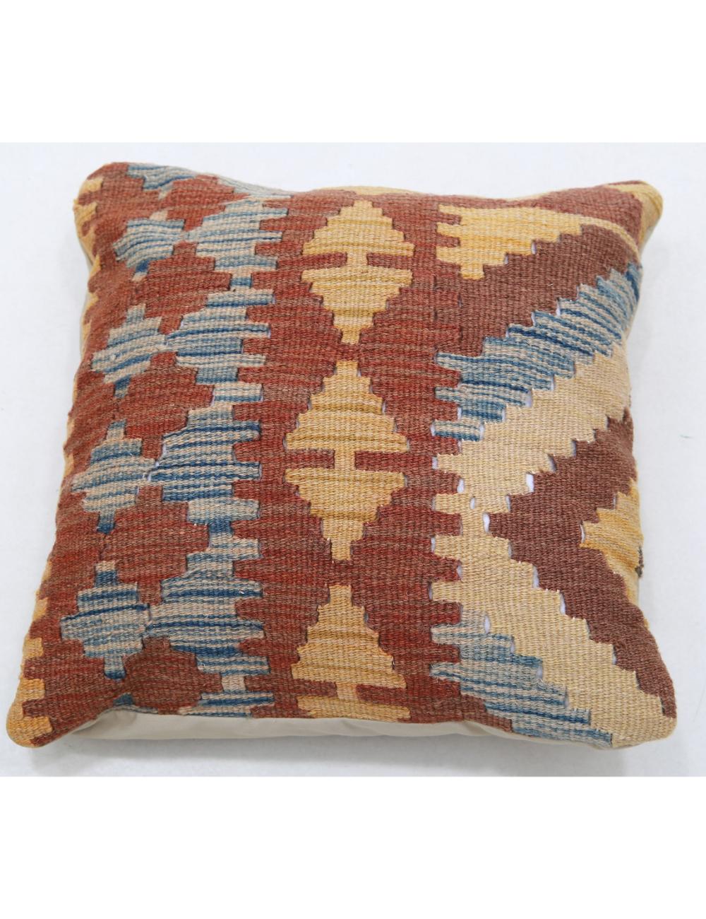 Pillows 1' 5" X 1' 5" Hand-Woven Wool Pillow 1' 5" X 1' 5" (43 X 43) / Multi / Multi