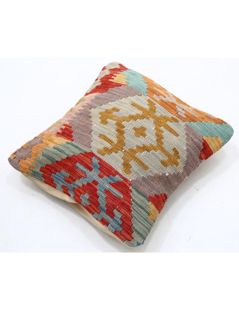 Pillows 1' 5" X 1' 5" Hand-Woven Wool Pillow 1' 5" X 1' 5" (43 X 43) / Multi / Multi