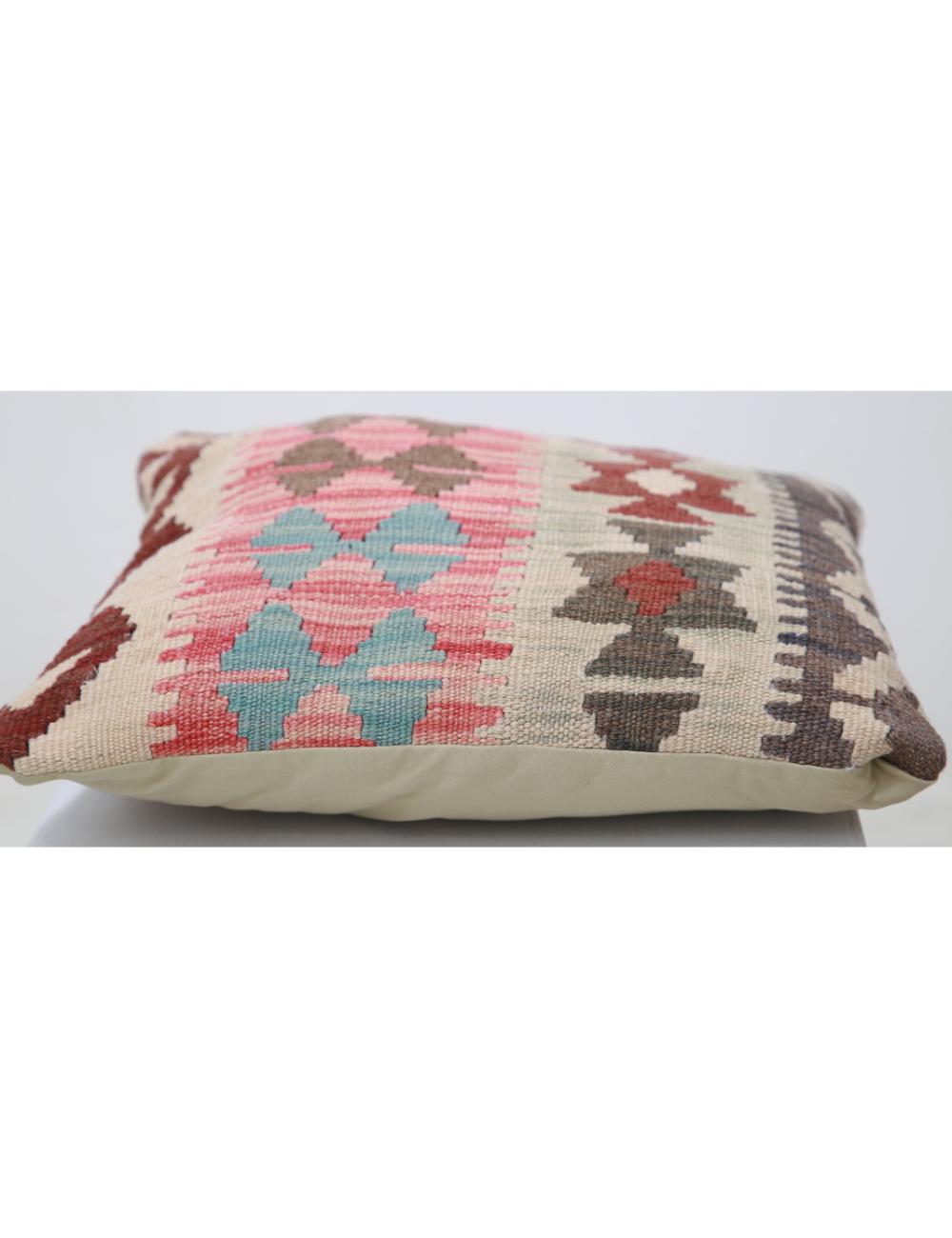 Pillows 1' 5" X 1' 5" Hand-Woven Wool Pillow 1' 5" X 1' 5" (43 X 43) / Multi / Multi