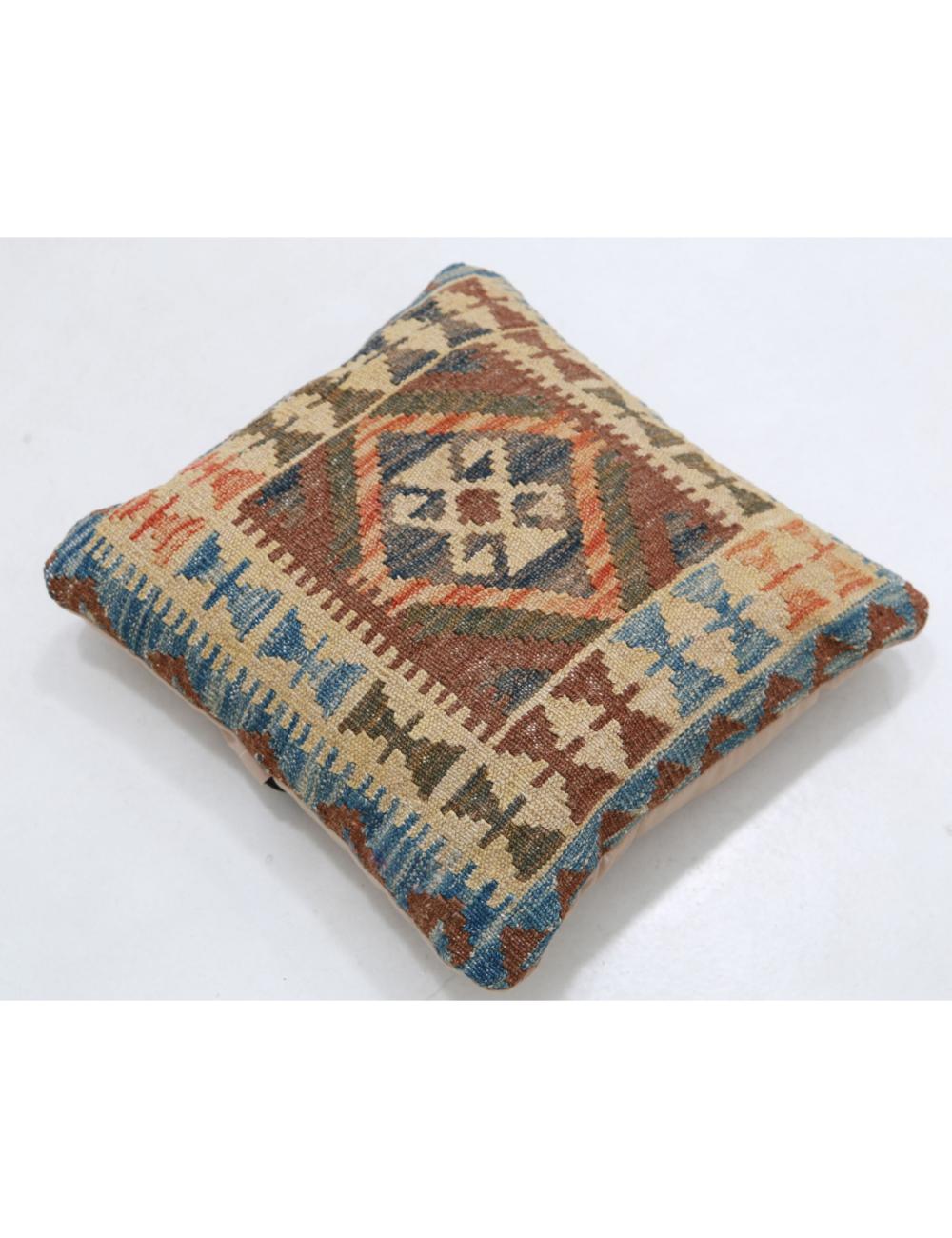 Pillows 1' 5" X 1' 5" Hand-Woven Wool Pillow 1' 5" X 1' 5" (43 X 43) / Multi / Multi