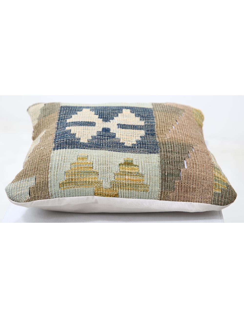 Pillows 1' 5" X 1' 5" Hand-Woven Wool Pillow 1' 5" X 1' 5" (43 X 43) / Multi / Multi