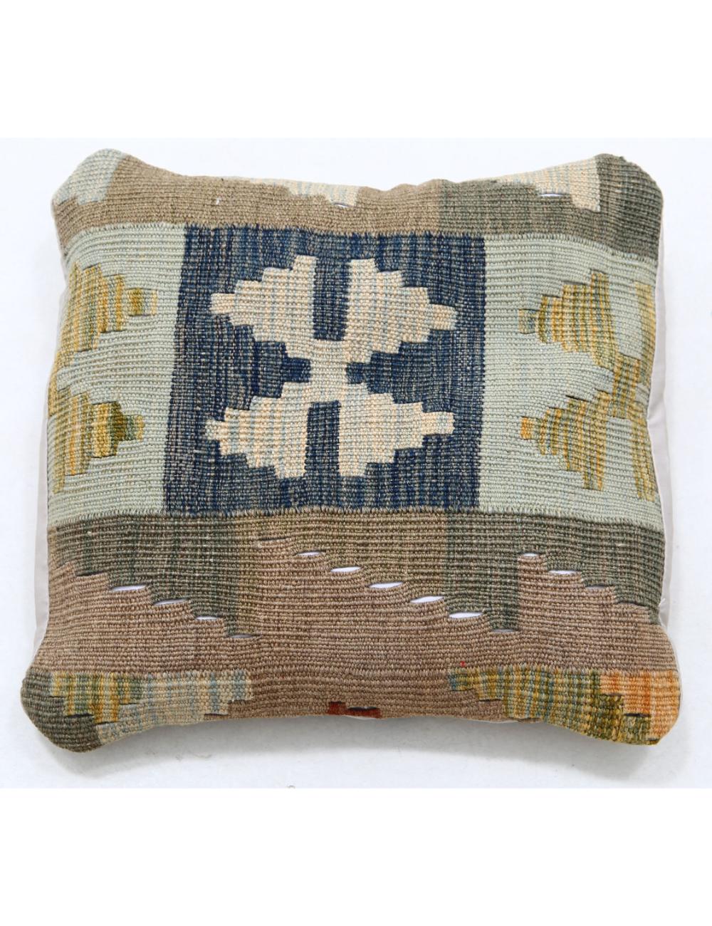 Pillows 1' 5" X 1' 5" Hand-Woven Wool Pillow 1' 5" X 1' 5" (43 X 43) / Multi / Multi