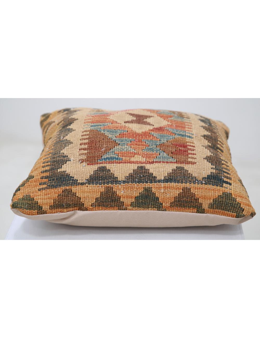 Pillows 1' 5" X 1' 5" Hand-Woven Wool Pillow 1' 5" X 1' 5" (43 X 43) / Multi / Multi