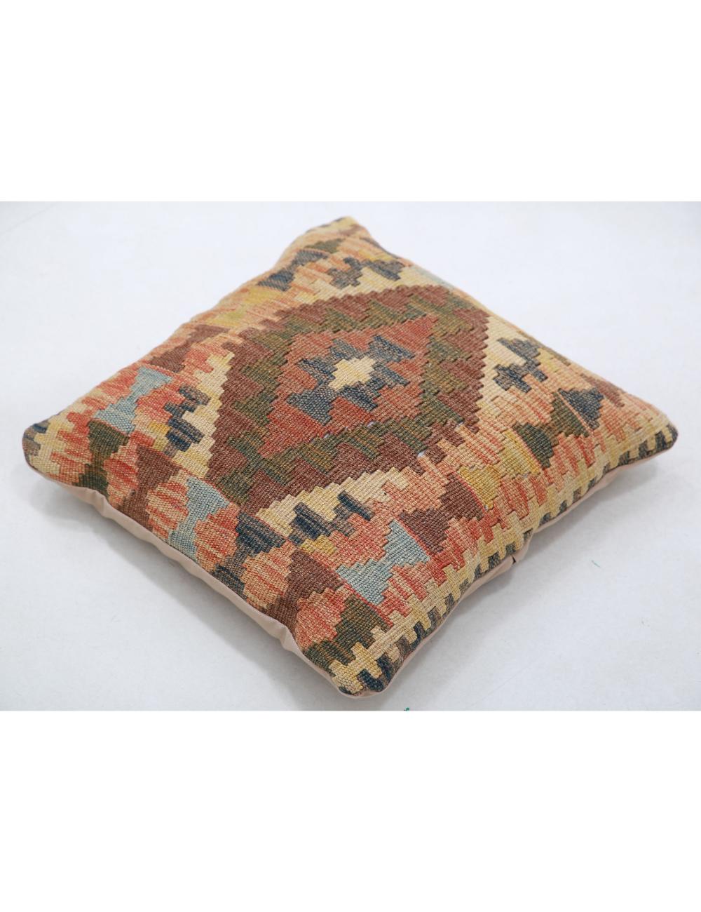 Pillows 1' 5" X 1' 5" Hand-Woven Wool Pillow 1' 5" X 1' 5" (43 X 43) / Multi / Multi