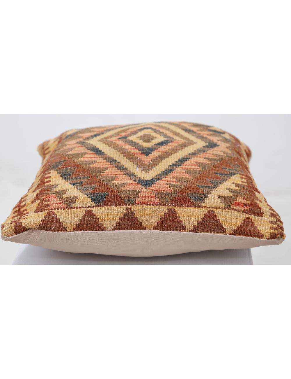 Pillows 1' 5" X 1' 5" Hand-Woven Wool Pillow 1' 5" X 1' 5" (43 X 43) / Multi / Multi