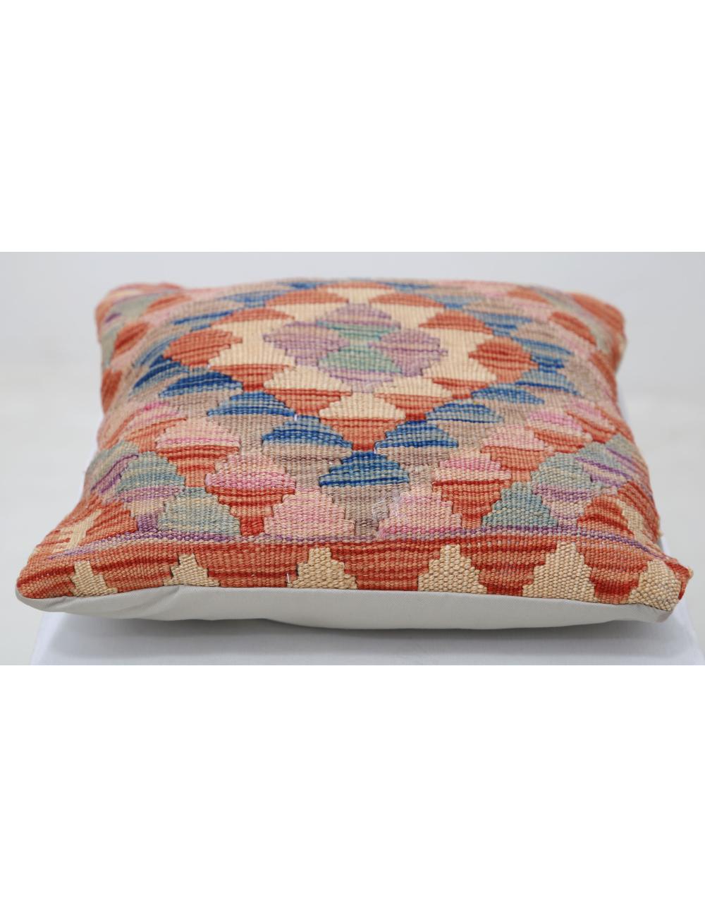 Pillows 1' 5" X 1' 5" Hand-Woven Wool Pillow 1' 5" X 1' 5" (43 X 43) / Multi / Multi