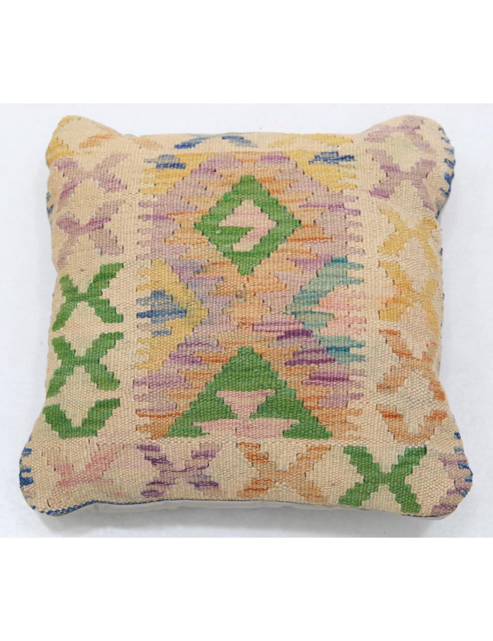 Pillows 1' 5" X 1' 5" Hand-Woven Wool Pillow 1' 5" X 1' 5" (43 X 43) / Multi / Multi