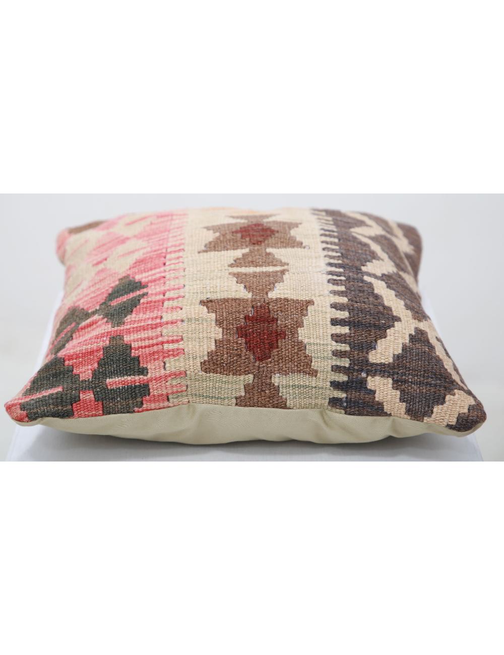 Pillows 1' 5" X 1' 5" Hand-Woven Wool Pillow 1' 5" X 1' 5" (43 X 43) / Multi / Multi