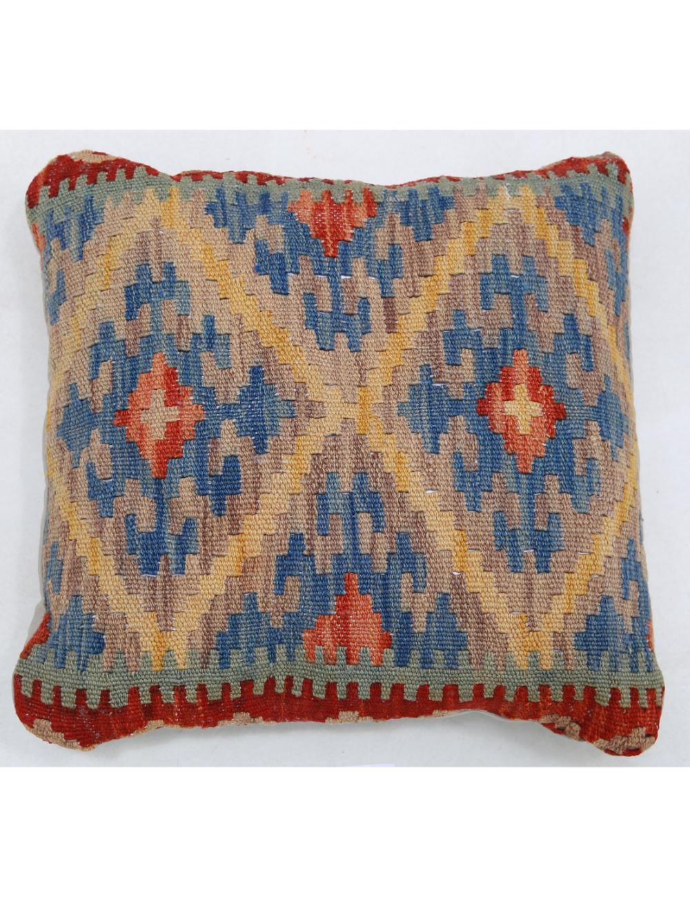 Pillows 1' 5" X 1' 5" Hand-Woven Wool Pillow 1' 5" X 1' 5" (43 X 43) / Multi / Multi