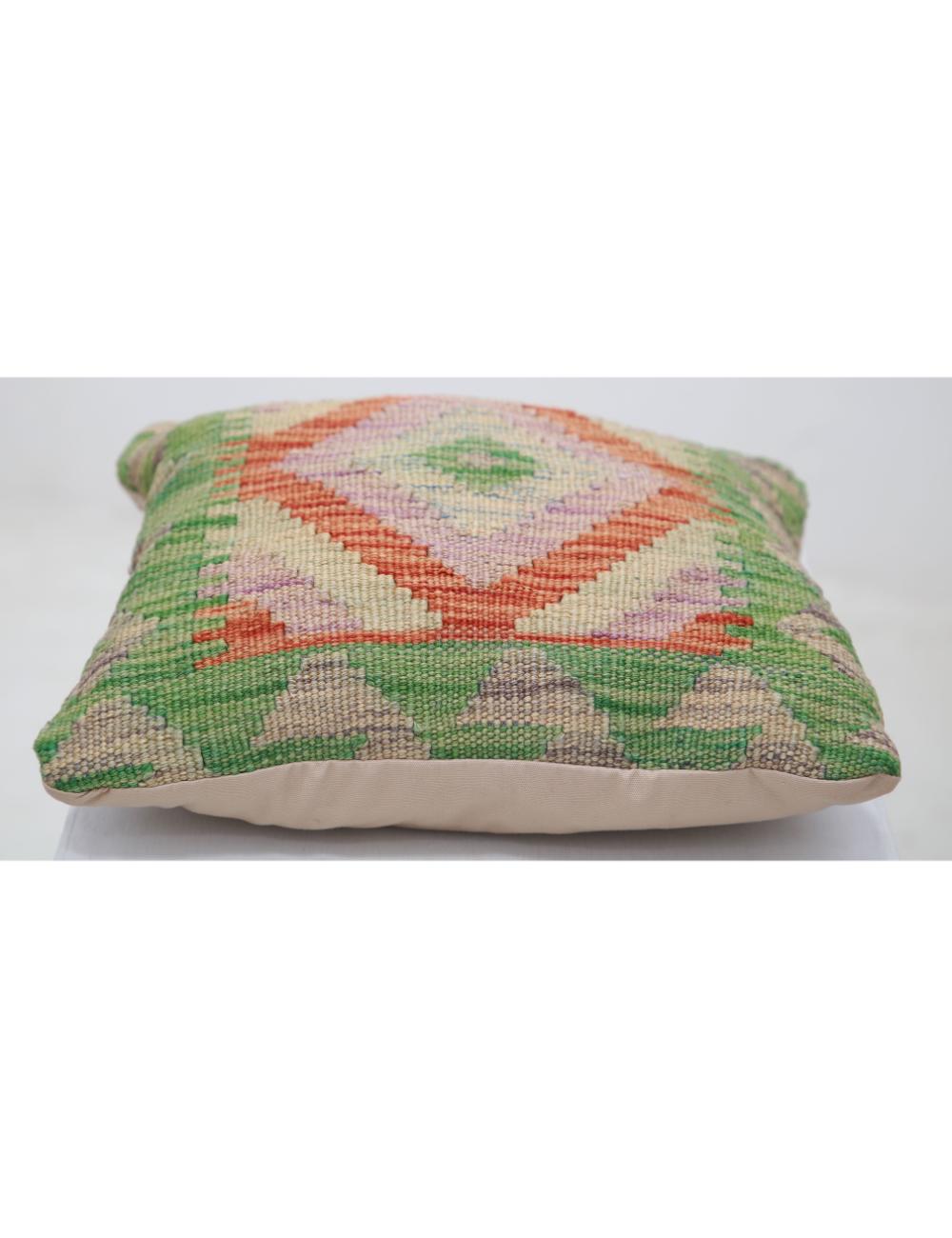 Pillows 1' 5" X 1' 5" Hand-Woven Wool Pillow 1' 5" X 1' 5" (43 X 43) / Multi / Multi