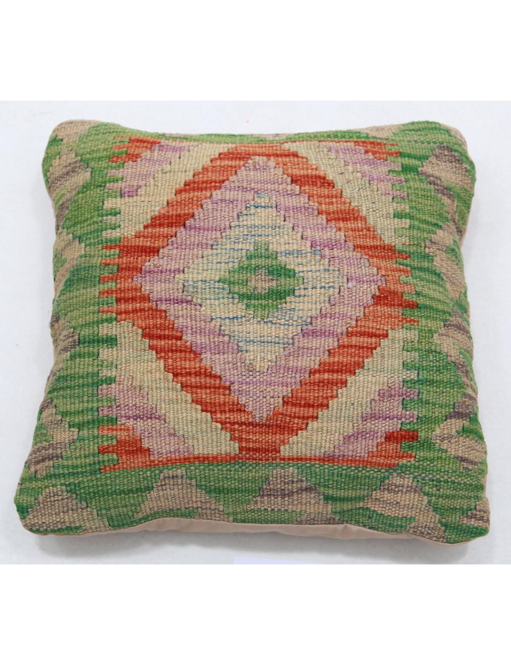 Pillows 1' 5" X 1' 5" Hand-Woven Wool Pillow 1' 5" X 1' 5" (43 X 43) / Multi / Multi