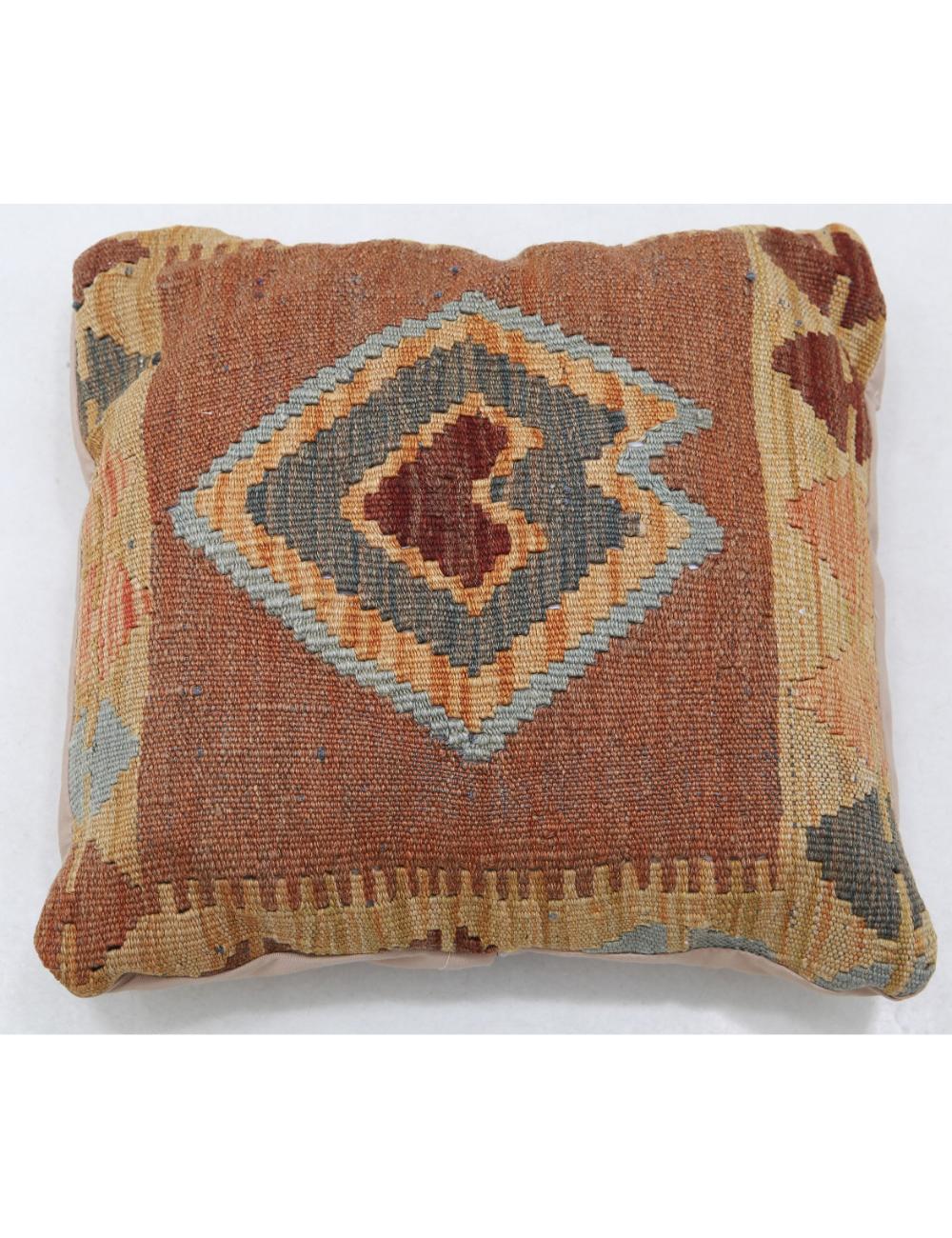 Pillows 1' 5" X 1' 5" Hand-Woven Wool Pillow 1' 5" X 1' 5" (43 X 43) / Multi / Multi