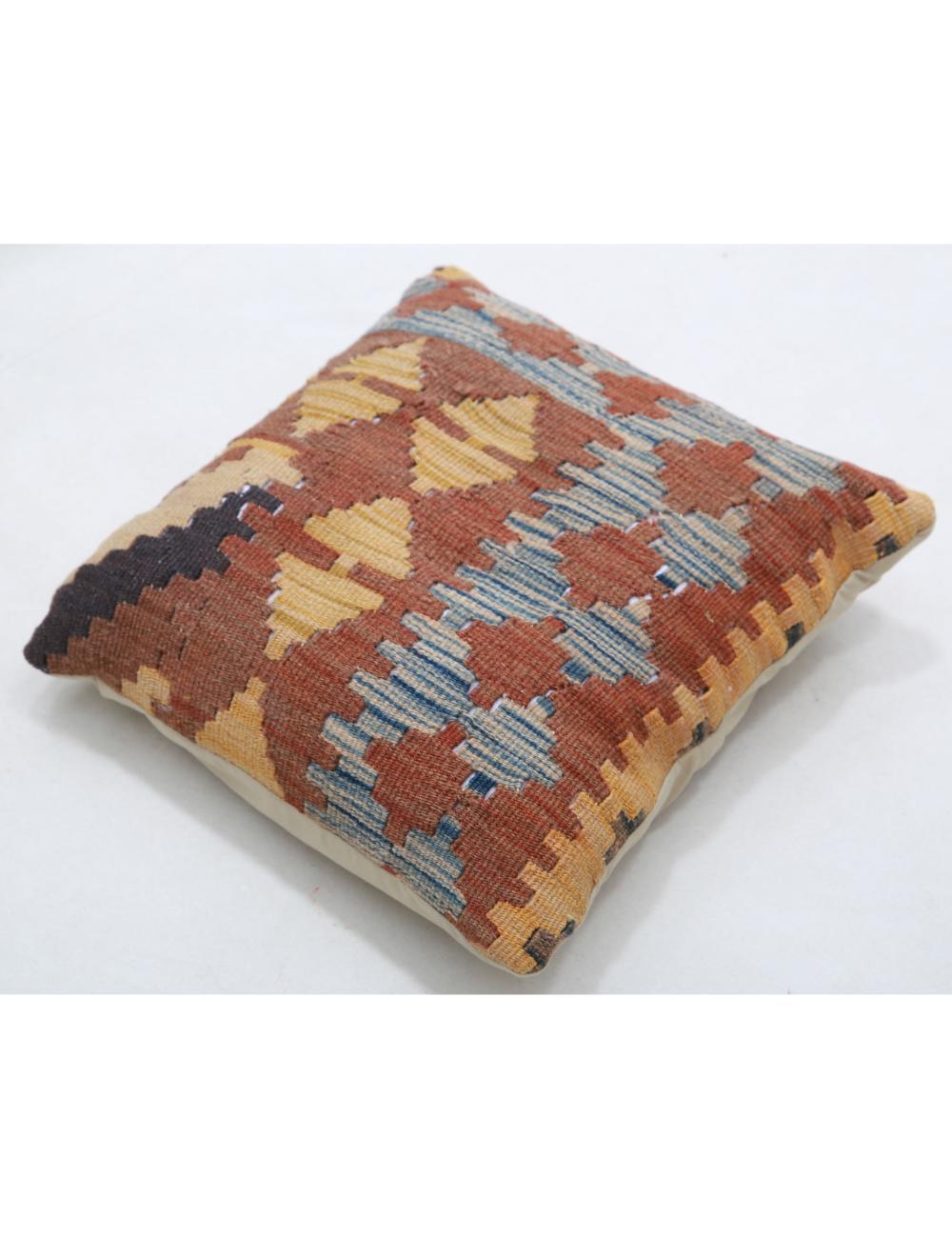 Pillows 1' 5" X 1' 5" Hand-Woven Wool Pillow 1' 5" X 1' 5" (43 X 43) / Multi / Multi