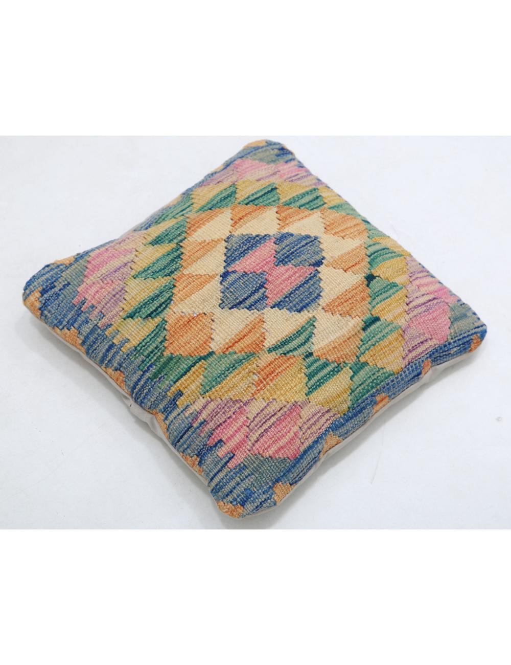 Pillows 1' 5" X 1' 5" Hand-Woven Wool Pillow 1' 5" X 1' 5" (43 X 43) / Multi / Multi